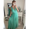 Šaty dlouhé společenské bez rukávu dámské (S/M ONE SIZE) ITALSKÁ MÓDA IMPBB22 IMPBB225009kt/DRU (Velikost S/M/L, Barva bílá)