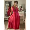 Šaty dlouhé společenské bez rukávu dámské (S/M ONE SIZE) ITALSKÁ MÓDA IMPBB22 IMPBB225009kt/DRU (Velikost S/M/L, Barva bílá)