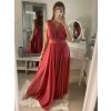 Šaty dlouhé společenské bez rukávu dámské (S/M ONE SIZE) ITALSKÁ MÓDA IMPBB22 IMPBB225009kt/DRU (Velikost S/M/L, Barva bílá)