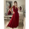 Šaty dlouhé společenské bez rukávu dámské (S/M ONE SIZE) ITALSKÁ MÓDA IMPBB22 IMPBB225009kt/DRU (Velikost S/M/L, Barva bílá)