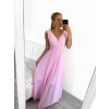 Šaty dlouhé společenské bez rukávu dámské (S/M ONE SIZE) ITALSKÁ MÓDA IMPBB22 IMPBB225009kt/DRU (Velikost S/M/L, Barva bílá)