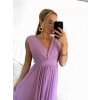 Šaty dlouhé společenské bez rukávu dámské (S/M ONE SIZE) ITALSKÁ MÓDA IMPBB22 IMPBB225009kt/DRU (Velikost S/M/L, Barva bílá)