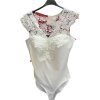 Body elegantní krajkové bez rukávů dámské (S/M ONE SIZE) ITALSKÁ MÓDA IMM22201
