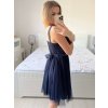 Šaty elegantní společenské na ramínka dámské (S/M ONE SIZE) ITALSKÁ MÓDA IMPSH23C612/DU (Velikost S/M/L, Barva růžová starorůžová)