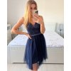 Šaty elegantní společenské na ramínka dámské (S/M ONE SIZE) ITALSKÁ MÓDA IMPSH23C612/DU (Velikost S/M/L, Barva růžová starorůžová)