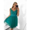 Šaty elegantní společenské na ramínka dámské (S/M ONE SIZE) ITALSKÁ MÓDA IMPSH23C612/DU (Velikost S/M/L, Barva růžová starorůžová)