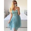 Šaty elegantní společenské na ramínka dámské (S/M ONE SIZE) ITALSKÁ MÓDA IMPSH23C612/DU (Velikost S/M/L, Barva růžová starorůžová)