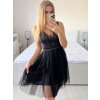 Šaty elegantní společenské na ramínka dámské (S/M ONE SIZE) ITALSKÁ MÓDA IMPSH23C612/DU (Velikost S/M/L, Barva růžová starorůžová)