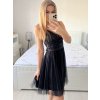 Šaty elegantní společenské na ramínka dámské (S/M ONE SIZE) ITALSKÁ MÓDA IMPSH23C612/DU (Velikost S/M/L, Barva růžová starorůžová)