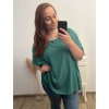 Tunika šifonová oversize krátký rukáv dámská nadrozměr (2XL/3XL/4XL ONE SIZE) ITALSKá MóDA IM323MIA/DU (Velikost 2XL/3XL, Barva Černá)