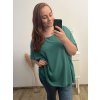 Tunika šifonová oversize krátký rukáv dámská nadrozměr (2XL/3XL/4XL ONE SIZE) ITALSKá MóDA IM323MIA/DU (Velikost 2XL/3XL, Barva Černá)