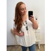 Tunika krátký rukáv s přívěskem dámská nadrozměr (3XL/4XL/5XL ONE SIZE) ITALSKÁ MÓDA FMB23BRECET/DR