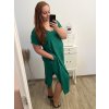 Šaty volnočasové bavlněné krátký rukáv oversize dámské (2XL/3XL/4XL/5XL ONE SIZE) ITALSKÁ MÓDA IM423GIRA/DR (Velikost 3XL/4XL, Barva Černá)