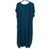 Šaty volnočasové bavlněné krátký rukáv oversize dámské (2XL/3XL/4XL/5XL ONE SIZE) ITALSKÁ MÓDA IM423GIRA/DR (Velikost 3XL/4XL, Barva Černá)