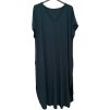 Šaty volnočasové bavlněné krátký rukáv oversize dámské (2XL/3XL/4XL/5XL ONE SIZE) ITALSKÁ MÓDA IM423GIRA/DR (Velikost 3XL/4XL, Barva Černá)