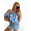 Tunika letní icecool krátký rukáv dámská (S/M ONE SIZE) ITALSKÁ MÓDA IMM23M2929/DU (Velikost S/M/L, Barva béžová)