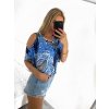 Tunika letní icecool krátký rukáv dámská (S/M ONE SIZE) ITALSKÁ MÓDA IMM23M2929/DU (Velikost S/M/L, Barva béžová)