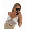 Top croptop na ramínka dámský (S/M ONE SIZE) ITALSKÁ MÓDA IMPGM232348/DU