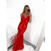 Šaty dlouhé elegantní společenské na ramínka dámské (S/M ONE SIZE) ITALSKÁ MÓDA IMPLP2322930135/DU
