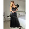 Šaty dlouhé elegantní společenské na ramínka dámské (S/M ONE SIZE) ITALSKÁ MÓDA IMPLP2322930135/DU