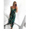 Overal dlouhý letní na ramínka dámský (S/M ONE SIZE) ITALSKÁ MÓDA IMM23M2773-2/DR (Velikost S/M/L, Barva zelená)