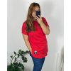 Tunika Tričko krátký rukáv dámská nadrozměr (2XL/3XL/4XL ONE SIZE) ITALSKÁ MÓDA IMC23NATURA/DUR (Velikost 3XL/4XL, Barva Černá)