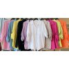 Košile mušelinová dlouhý rukáv dámská (L/XL/2XL ONE SIZE) ITALSKÁ MÓDA IMWG23MUSE/DR (Velikost XL/2XL, Barva bílá)
