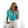 Body dlouhý rukáv dámské (S/M ONE SIZE) ITALSKÁ MÓDA IMWMY23873/DU (Velikost S/M/L, Barva zelená limetková)