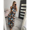 Šaty dlouhé bez rukávu letní icecool dámské (S/M/L ONE SIZE) ITALSKÁ MÓDA IMM22M2942-2/DUR (Velikost M/L, Barva hnědá)