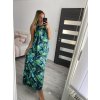 Šaty dlouhé bez rukávu letní icecool dámské (S/M/L ONE SIZE) ITALSKÁ MÓDA IMM22M2942-3/DUR (Velikost M/L, Barva zelená)