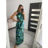 Šaty dlouhé bez rukávu letní icecool dámské (S/M/L ONE SIZE) ITALSKÁ MÓDA IMM22M2942-3/DUR (Velikost M/L, Barva zelená)