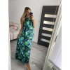 Šaty dlouhé bez rukávu letní icecool dámské (S/M/L ONE SIZE) ITALSKÁ MÓDA IMM22M2942-3/DUR (Velikost M/L, Barva zelená)