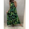 Šaty dlouhé bez rukávu letní icecool dámské (S/M/L ONE SIZE) ITALSKÁ MÓDA IMM22M2942-6/DUR (Velikost M/L, Barva zelená)