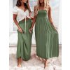 Šaty alá sukně dlouhé letní bez rukávu dámské (S/M ONE SIZE) ITALSKÁ MÓDA IMD23342/DUR (Velikost S/M/L, Barva béžová)