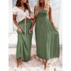 Šaty alá sukně dlouhé letní bez rukávu dámské (S/M ONE SIZE) ITALSKÁ MÓDA IMD23342/DUR (Velikost S/M/L, Barva béžová)