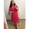 Šaty košilové krátký rukáv dámské (S/M/L/XL ONE SIZE) ITALSKÁ MÓDA IM423KLASA/DUR (Velikost L/XL, Barva béžová)