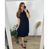 Šaty košilové krátký rukáv dámské (S/M/L/XL ONE SIZE) ITALSKÁ MÓDA IM423KLASA/DUR (Velikost L/XL, Barva béžová)