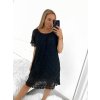Šaty krajkové letní krátký rukáv dámské nadrozměr (XL/2XL ONE SIZE) ITALSKÁ MÓDA IMD23428/DUR
