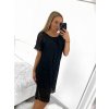 Šaty krajkové letní krátký rukáv dámské nadrozměr (XL/2XL ONE SIZE) ITALSKÁ MÓDA IMD23428/DUR (Velikost XL/2XL, Barva bílá)