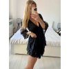 Šaty s overalem letní boho  krajkové 3/4 dlouhý rukáv dámské (S/M ONE SIZE) ITALSKÁ MÓDA IMWAD232501/DUR (Velikost S/M/L, Barva bílá)