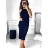 Šaty letní žebrované na ramínka dámské (S/M L/XL ONE SIZE) MB2123Z220/DUR