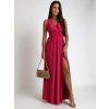 Šaty společenské dlouhé ramínka na variabilní zavazování dámské (S/M/L/XL ONE SIZE) ITALSKÁ MÓDA IMM223000HG (Velikost S/M/L, Barva _vypište do poznámky)
