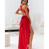 Šaty společenské dlouhé ramínka na variabilní zavazování dámské (S/M/L/XL ONE SIZE) ITALSKÁ MÓDA IMM223000HG (Velikost S/M/L, Barva _vypište do poznámky)
