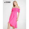 Šaty carmen přes ramena letní  dámské (S/M ONE SIZE) ITALSKÁ MÓDA IMM23M5368/DU (Velikost S/M/L, Barva Černá)
