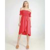 Šaty carmen přes ramena letní  dámské (S/M ONE SIZE) ITALSKÁ MÓDA IMM23M5368/DU