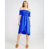 Šaty carmen přes ramena letní  dámské (S/M ONE SIZE) ITALSKÁ MÓDA IMM23M5368/DU