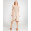 Šaty carmen přes ramena letní  dámské (S/M ONE SIZE) ITALSKÁ MÓDA IMM23M5368/DU (Velikost S/M/L, Barva Černá)