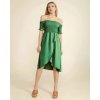 Šaty carmen přes ramena letní  dámské (S/M ONE SIZE) ITALSKÁ MÓDA IMM23M5368/DU