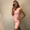 Šaty pouzdrové společenské elegantní bez rukávů dámské (S-XL) ITALSKÁ MÓDA IMM22Q51239-15/DUR