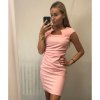 Šaty pouzdrové společenské elegantní bez rukávů dámské (S-XL) ITALSKÁ MÓDA IMM22Q51239-15/DUR